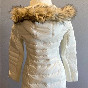 NWOT Express women’s winter coat parka jacket XS almost white.
